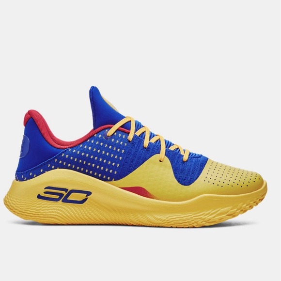 Under Armour Curry 4 Low Flotro UA Jam Balcony Basketball 3026620-400 Men's 11.5